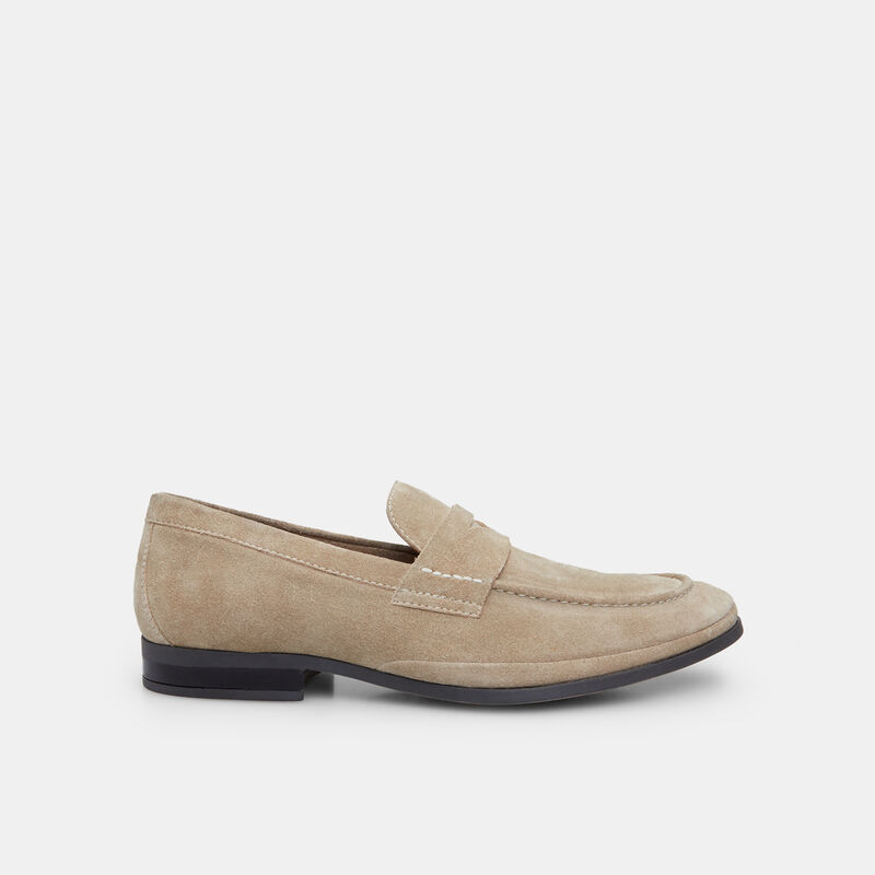 BATA Herrloafers i mocka
