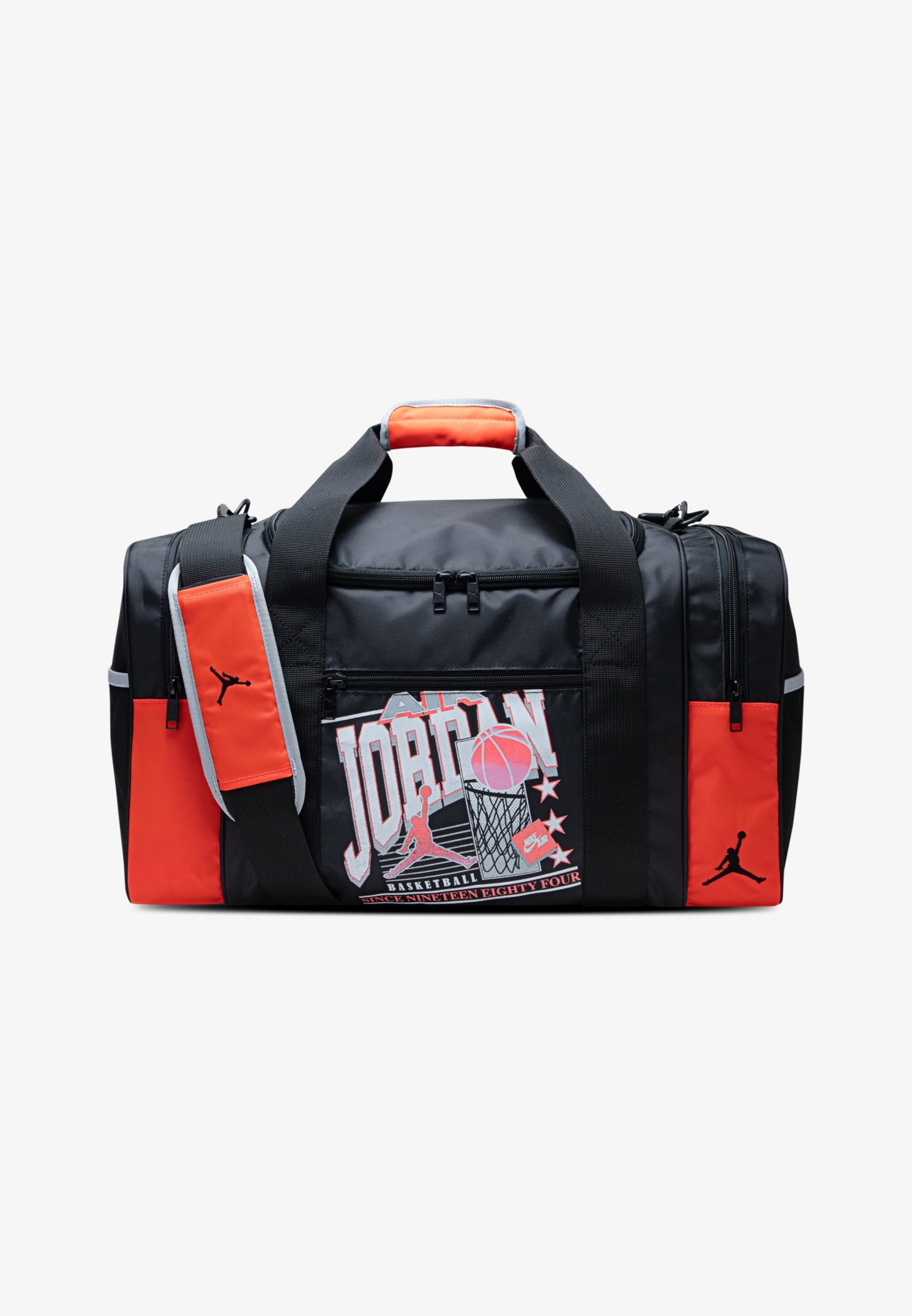 Jordan JAM 84 DUFFLE - Sportinis krepšys - juodas/infraraudonųjų spindulių