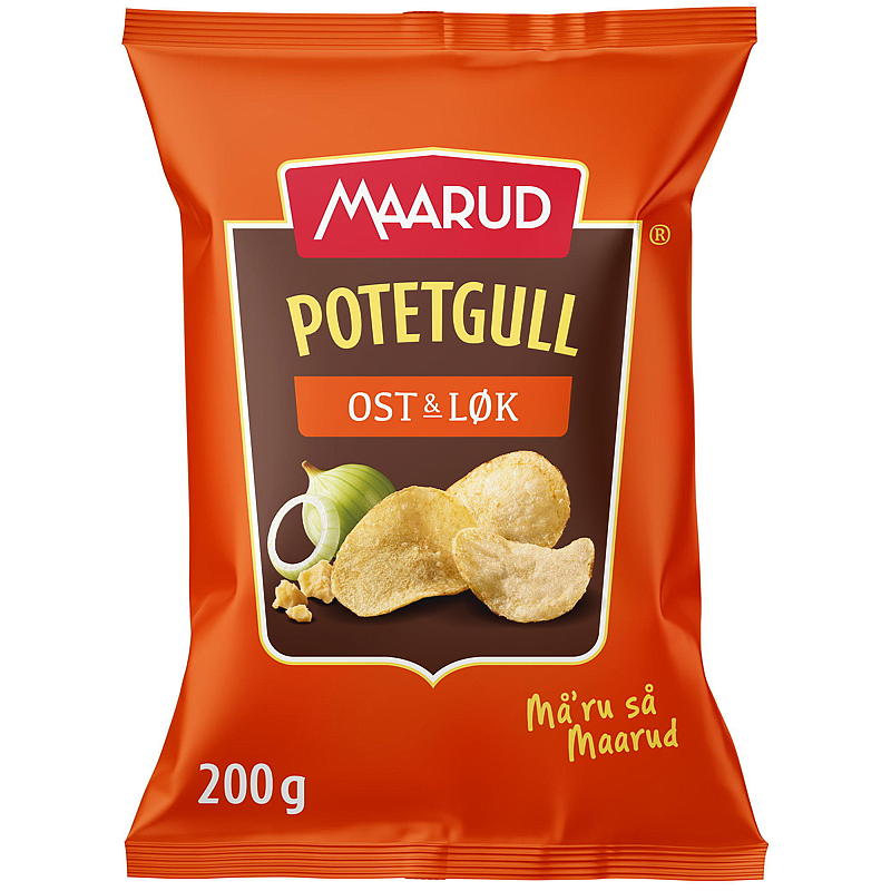 Maarud Potatischips 200 g Ost & Lök Maarud