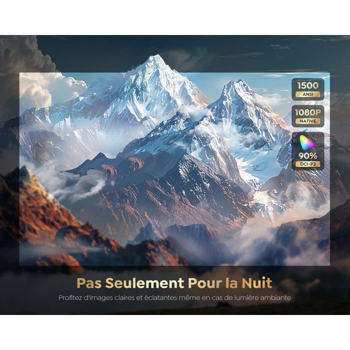4K-videoprojector - BAZARLAND30 - K12 - 1500 ANSI lumen - WiFi 6 - Bluetooth 5.2
