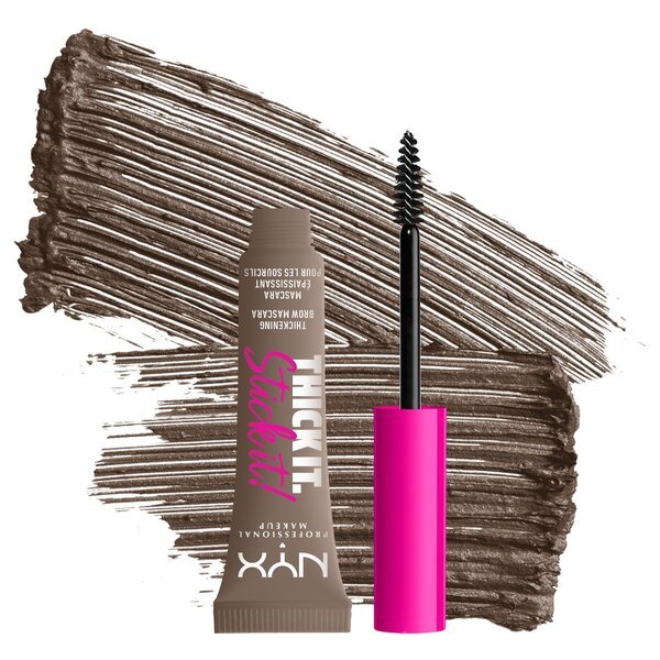 Maskara za obrvi NYX Professional Makeup Thick It. Stick It! v odtenku Taupe