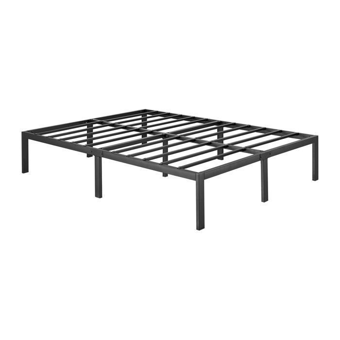 Estructura de cama - STANOW - 160 x 200 cm - Metal - 24 listones - Fácil montaje