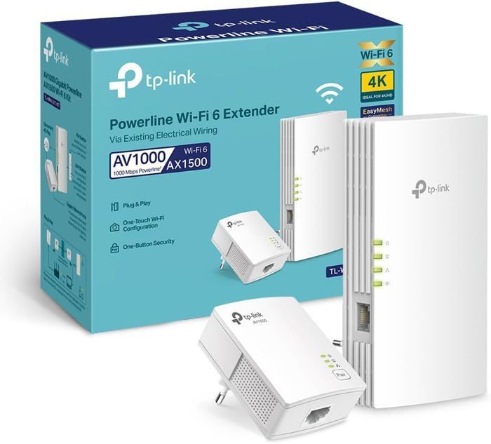 Kit CPL WiFi - LAMPE DU PARFUMEUR - TL-WPA7817 - 1000Mbps (CPL) - WiFi 6 AX1500 - Port Ethernet Gigabit