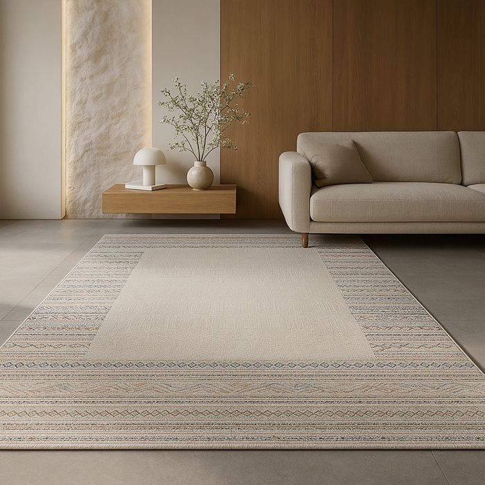 Grand Tapis Design Contemporain et Moderne - Beige (290x200 cm) - Marrakesh Beige