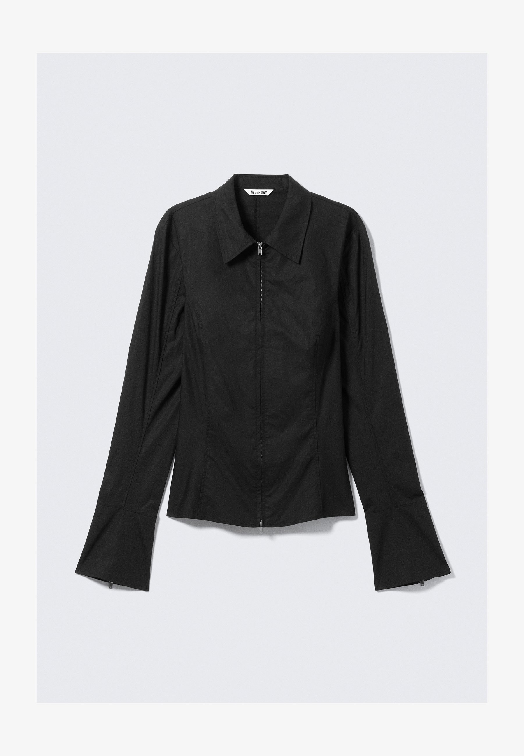 Doordeweekse ZIP-shirt - zwart