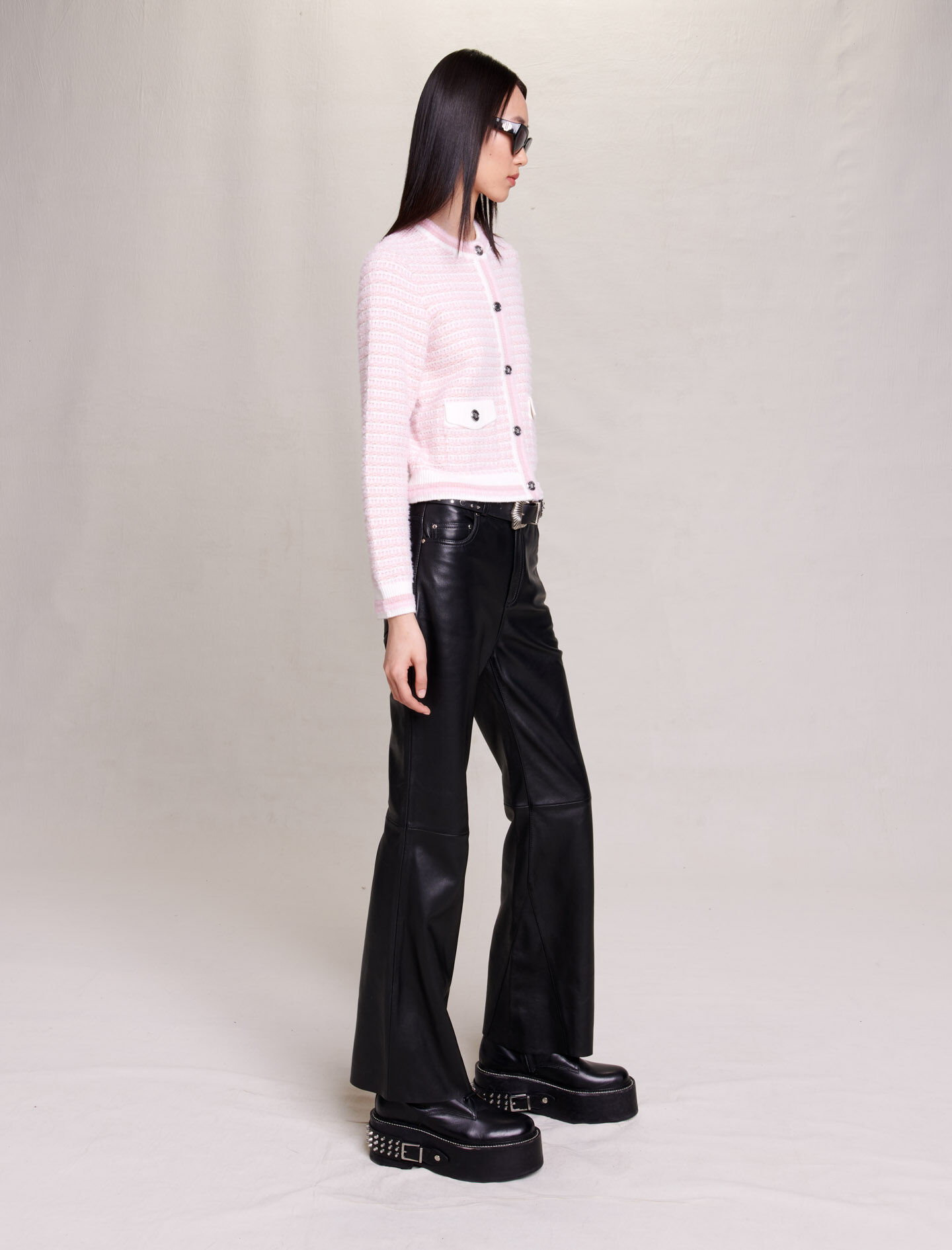 Gebreid vest - Roze