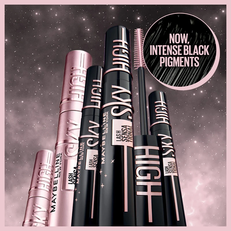 Maskara Maybelline New York Lash Sensational Sky High Cosmic Black