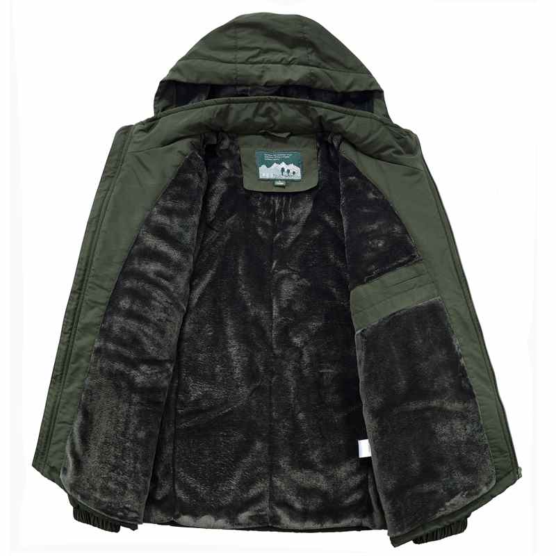 Nuova giacca invernale da uomo 2021 in pile caldo e spesso, stile militare, con cappuccio, casual, streetwear, parka imbottiti in cotone, cappotti da uomo, giacca masculina