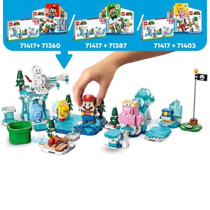 LEGO® Super Mario 71417 Ensemble d’Extension L'Aventure dans la Neige de Morsinet, Jouet