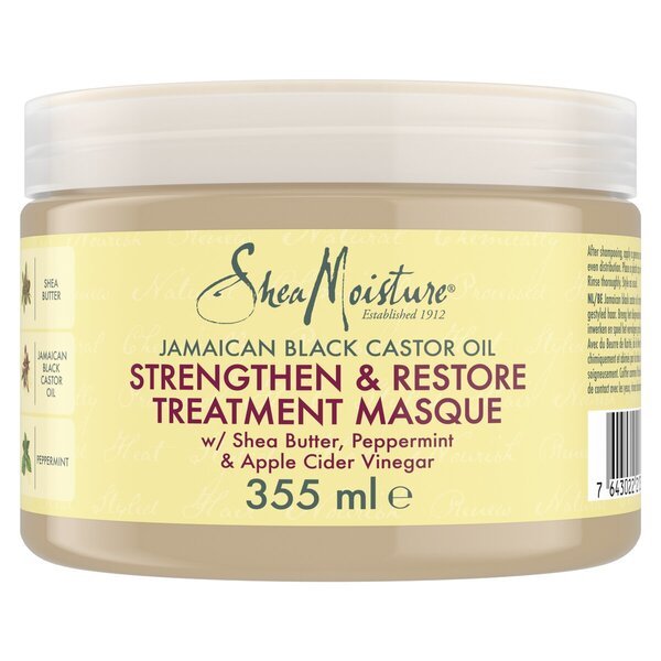 SheaMoisture jamajčanski tretman za jačanje i obnavljanje kože s crnim ricinusovim uljem, maska za lice 355 ml