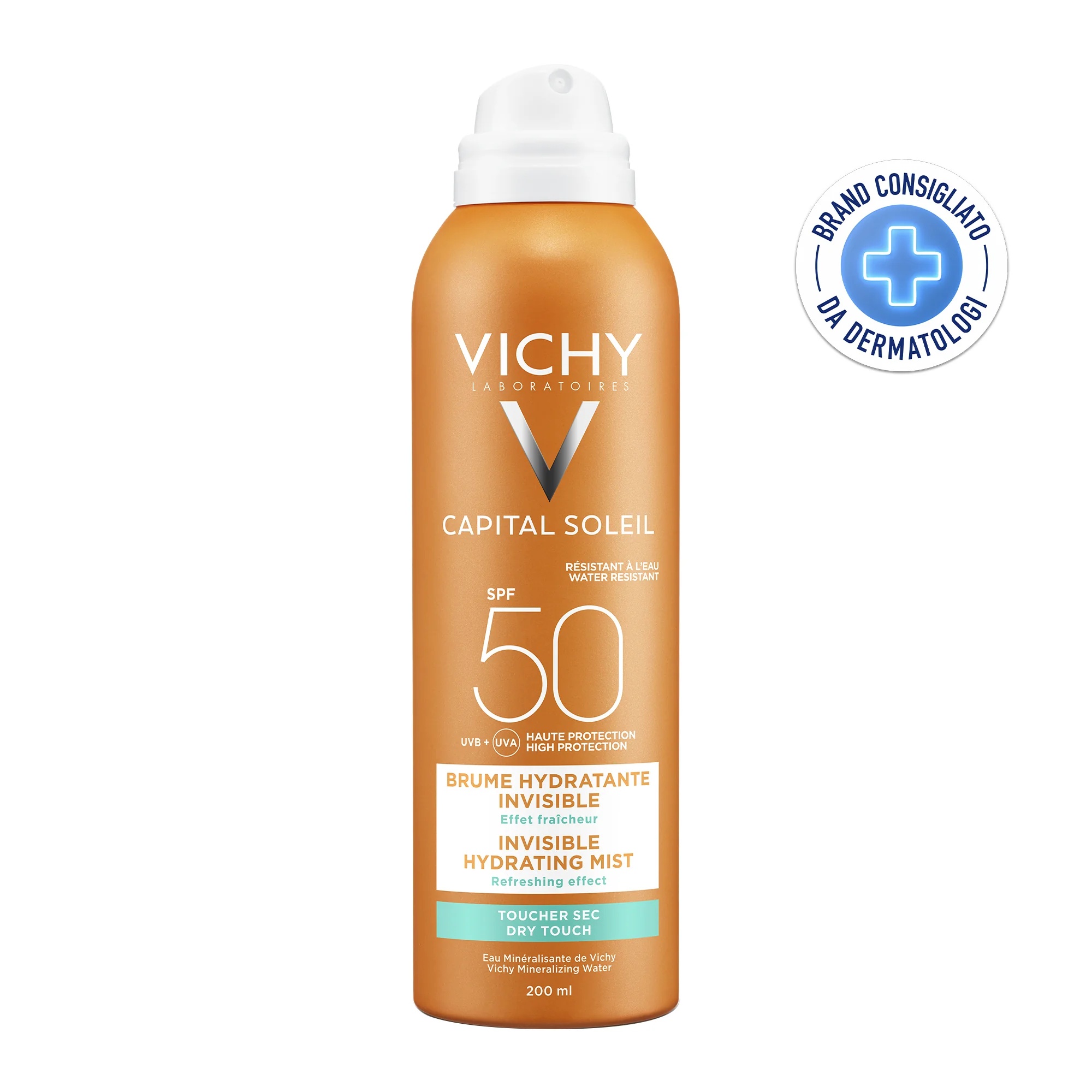 VICHY Vichy Ideal Soleil spray Invisible SPF 50 200 ml Onzichtbaar op de huid