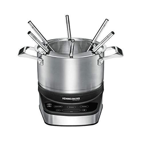 Appareil à fondue, raclette et wok - ROMMELSBACHER - F 1200 - 1,5 L - 6 personnes - Acier inoxydable