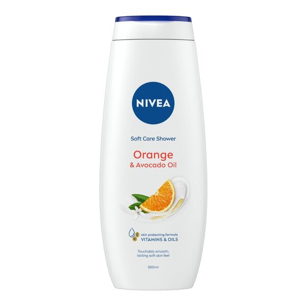 NIVEA Soft Care Shower sprchový gél s pomarančom a avokádovým olejom 500 ml - Normálna pleť