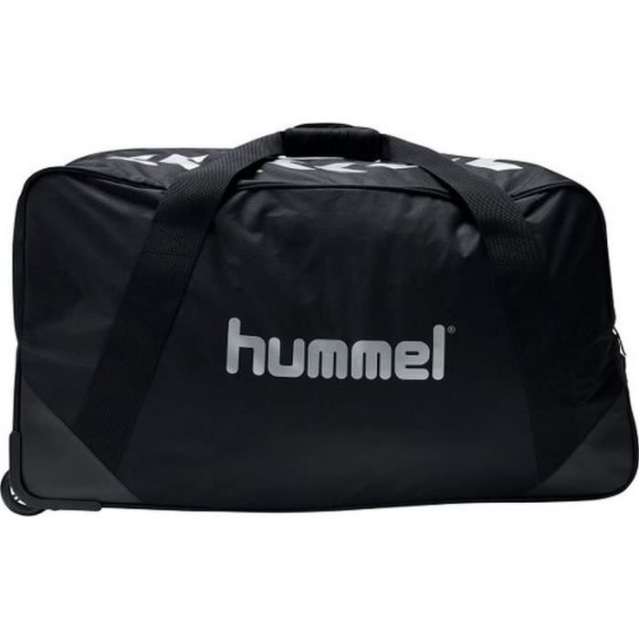 Mala esportiva com rodinhas - HUMMEL - TEAM TROLLEY - Preta - Multiesportiva - Grande capacidade