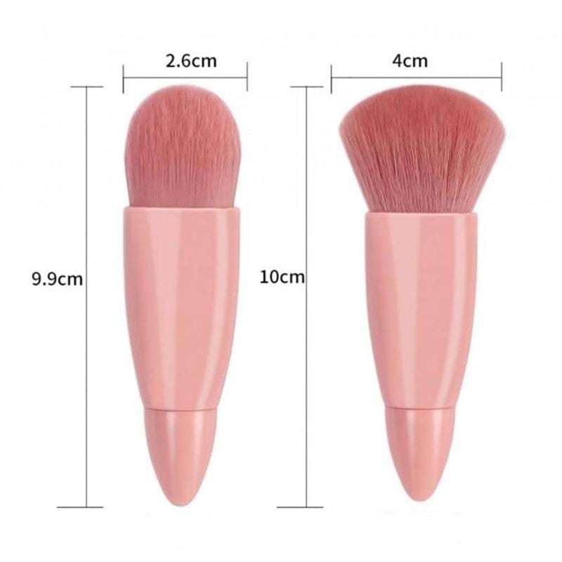 Technique Pro set četkica, set od 5 putnih četkica za šminkanje s ogledalom – Ruža