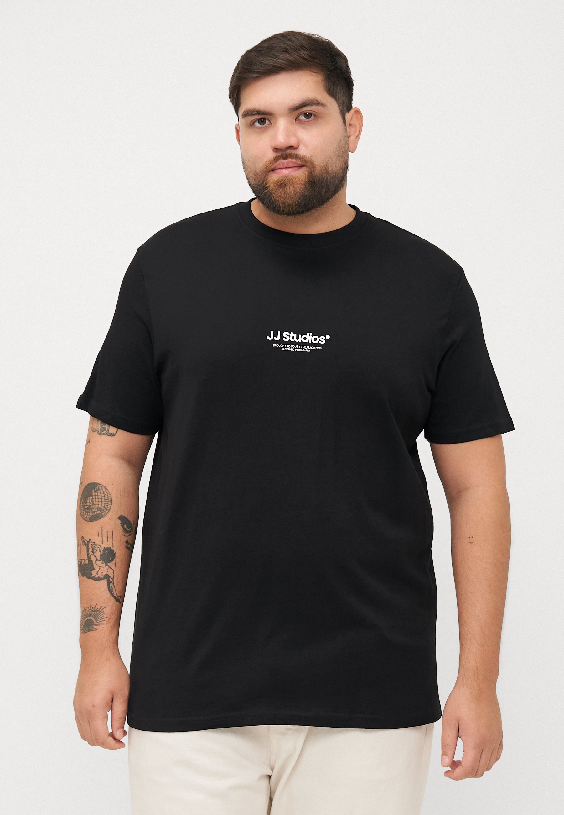 T-shirt Jack & Jones JJESOHO à col rond - Imprimé - Noir