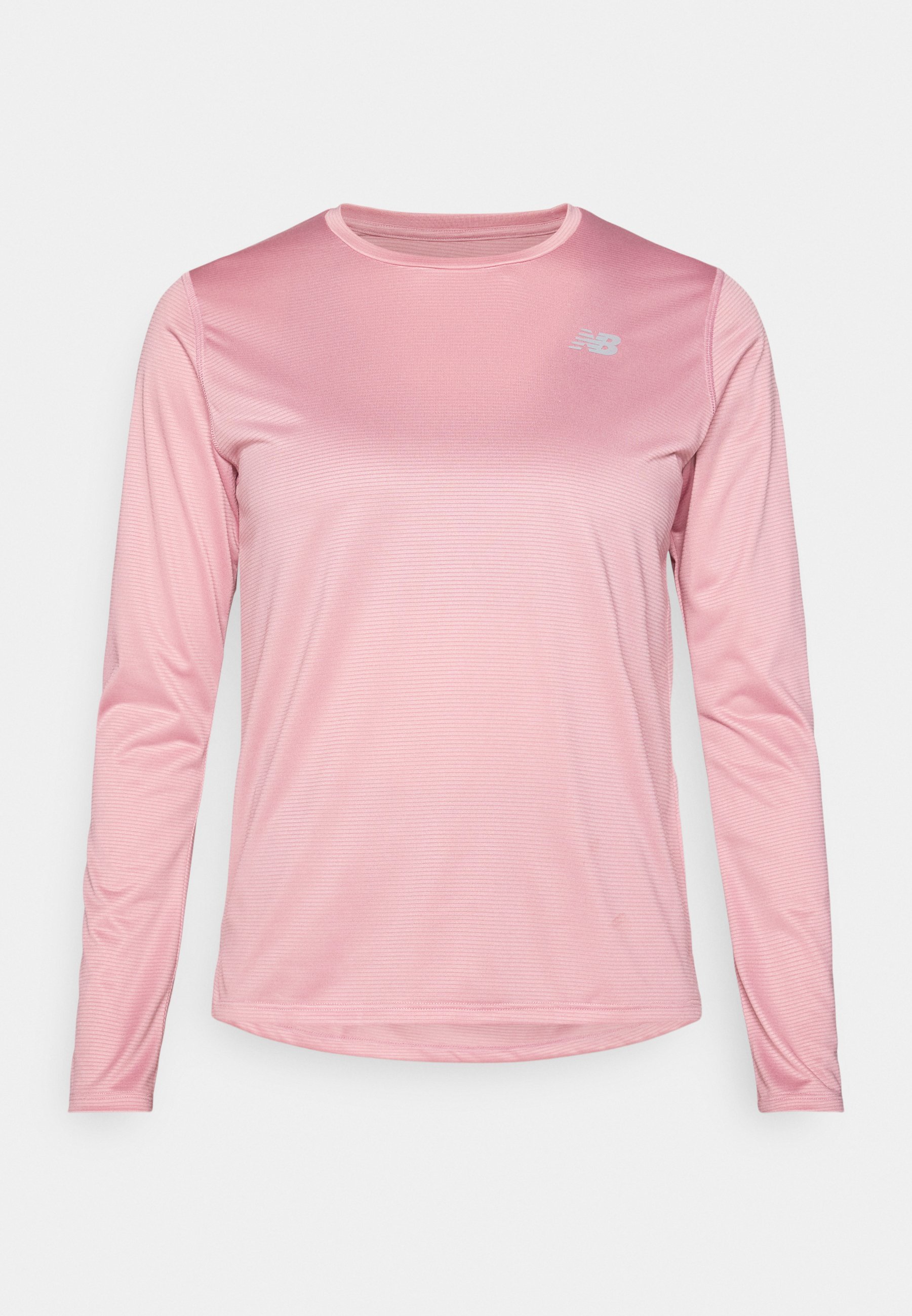New Balance SPORT ESSENTIALS LONG SLEEVE - Top met lange mouwen - roze taffy