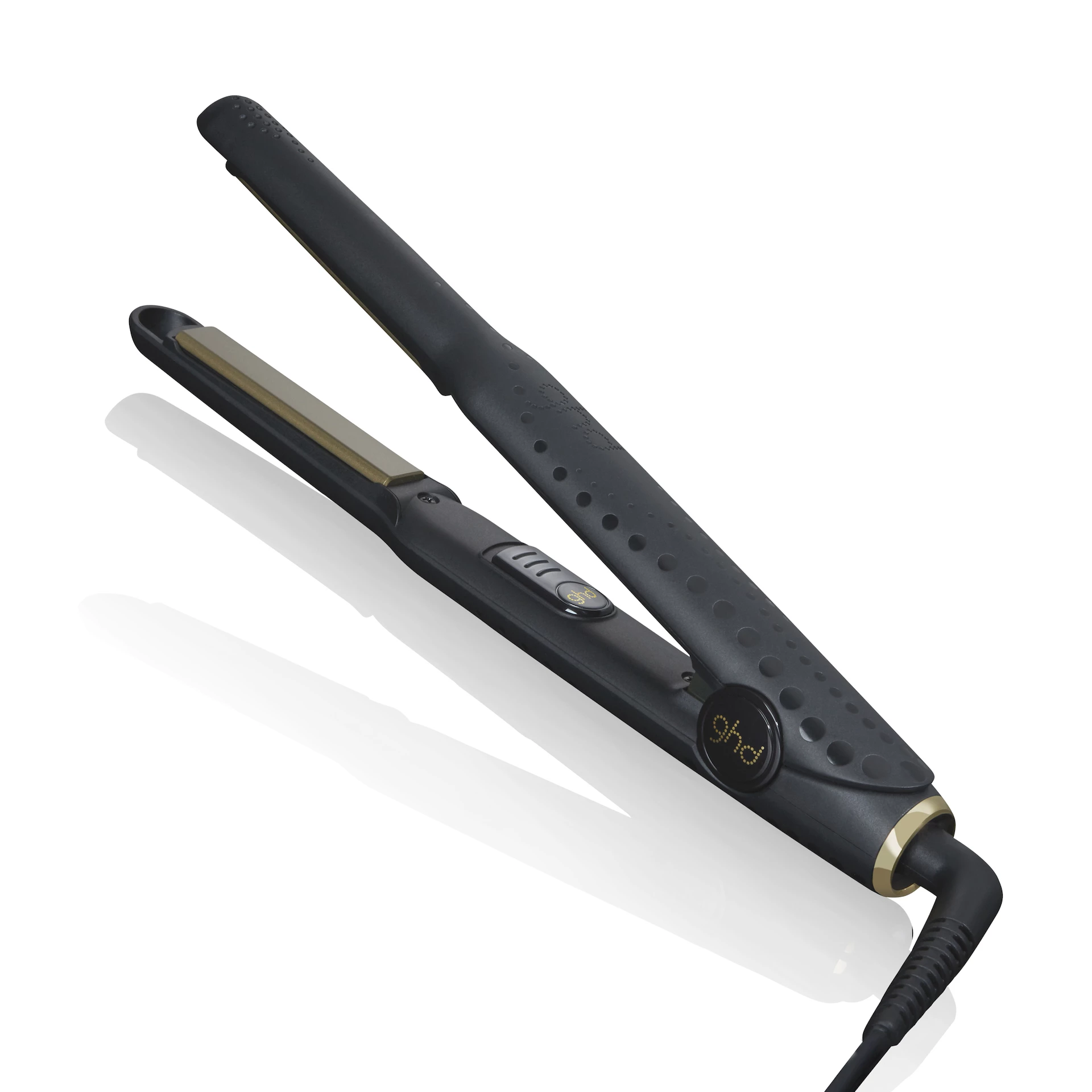 Mini žehlička na vlasy čierna - ghd