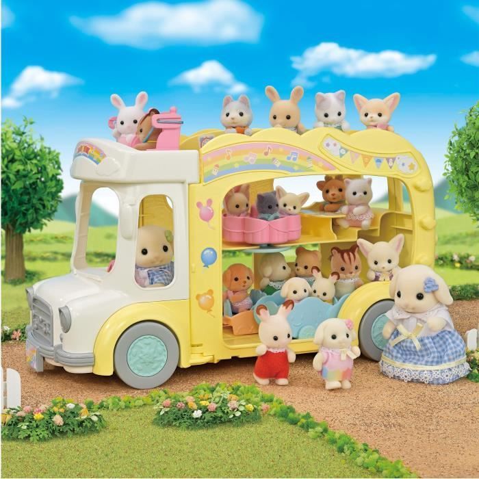 SYLVANIAN FAMILIES 5744 - Le bus et sa cour de récréation