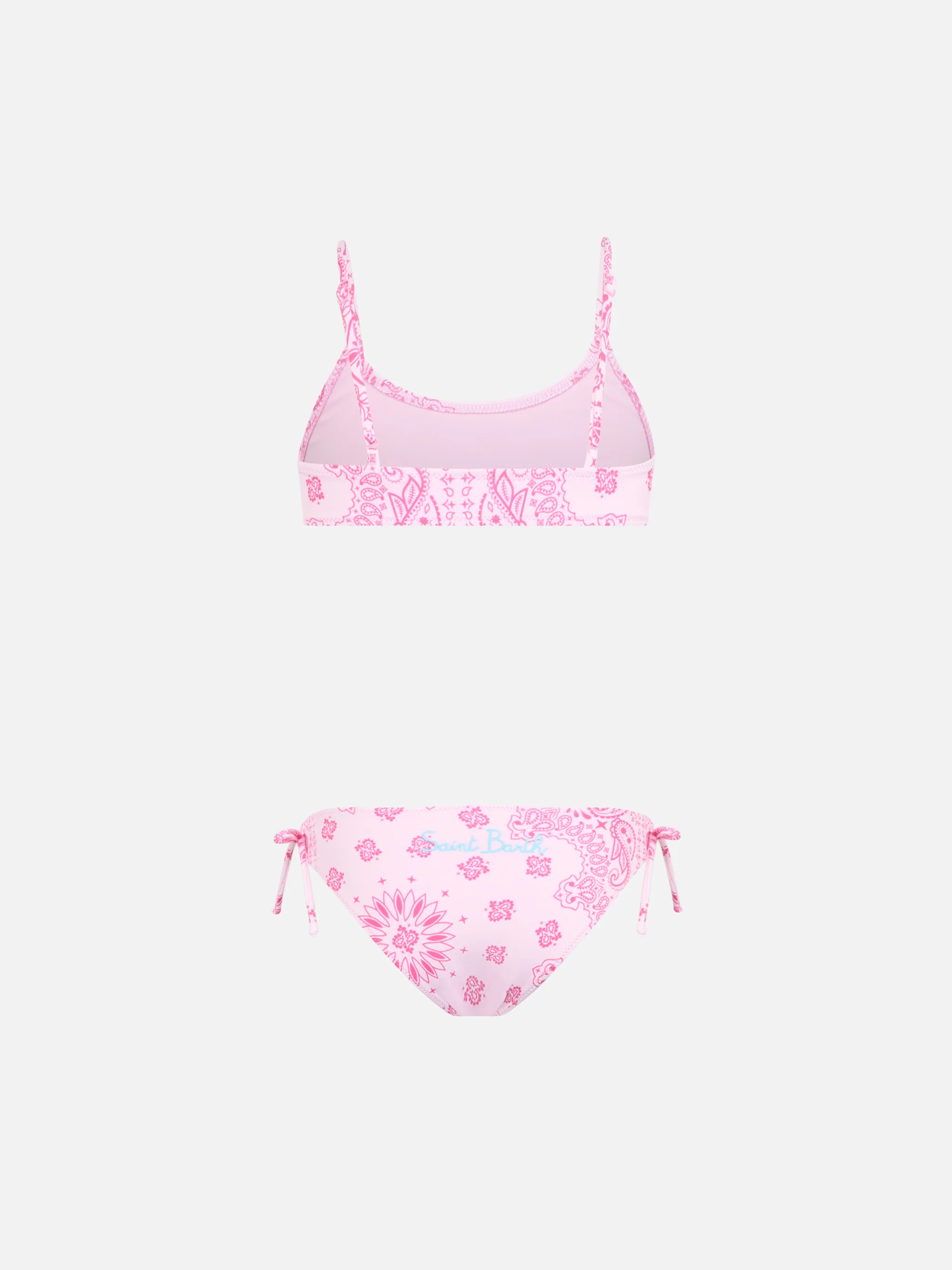Jaiden Mädchen-Bikini mit pinkfarbenem Bandana-Bralette