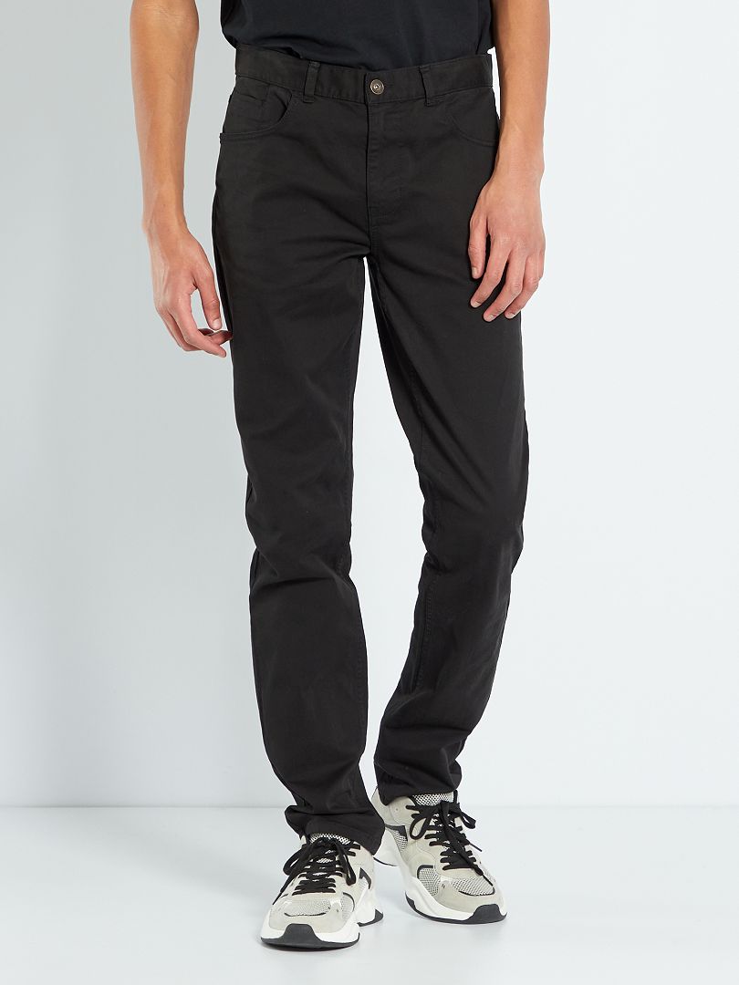 Nauwsluitende broek maat L36 voor personen langer dan 190 cm - zwart
