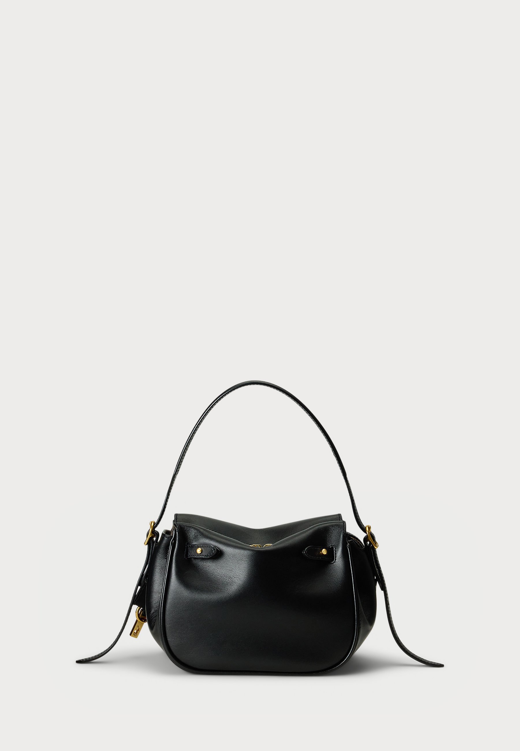 Polo Ralph Lauren Polo ID Mini-Handtasche aus Leder – schwarz