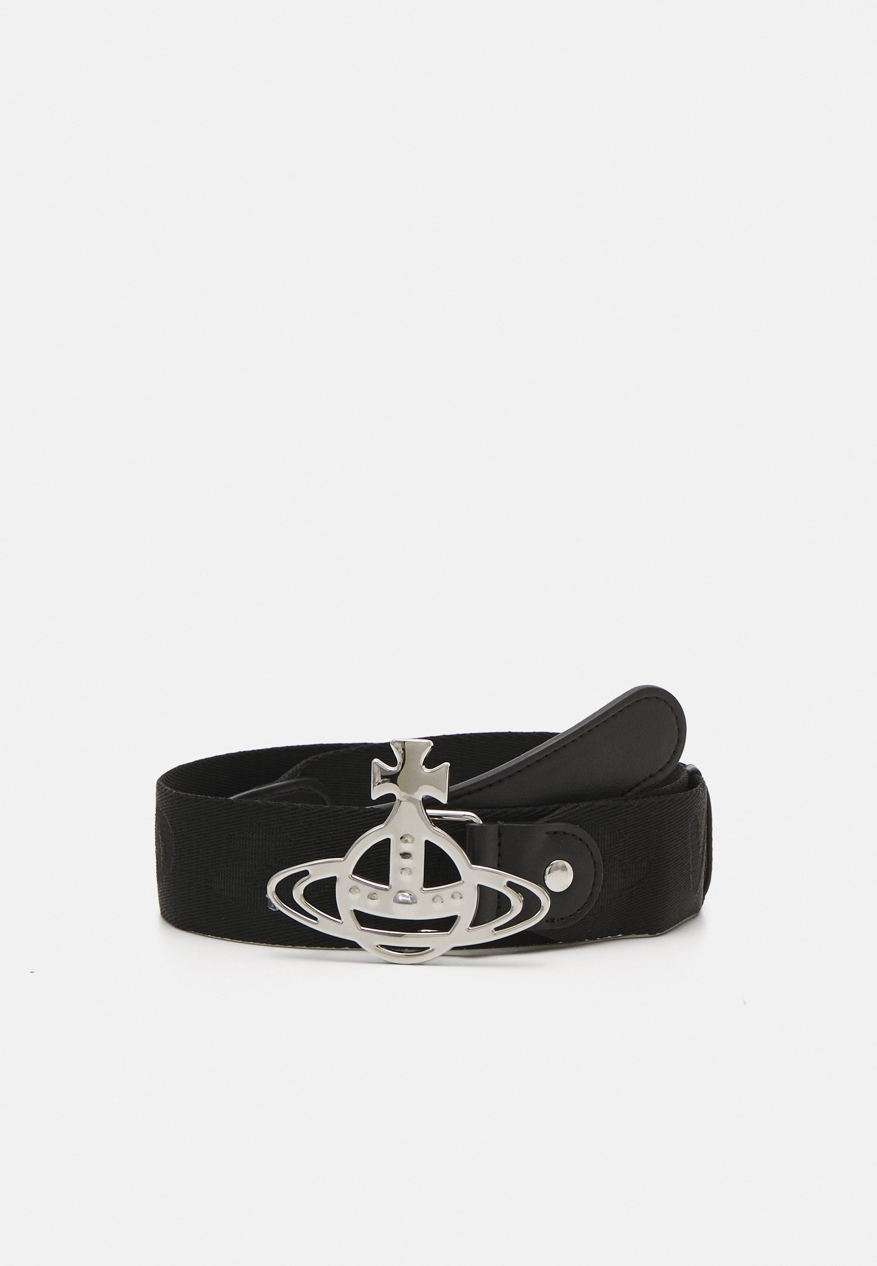 Vivienne Westwood LINE ORB BEBBING BELT UNISEX - Curea - neagră