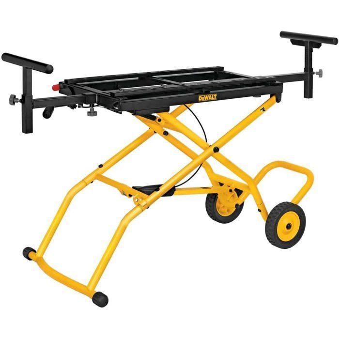 Universal rolling stand - DEWALT - DE7260XJ - Adaptable to all saws - Supports up to 2.4 m - Pneumatic