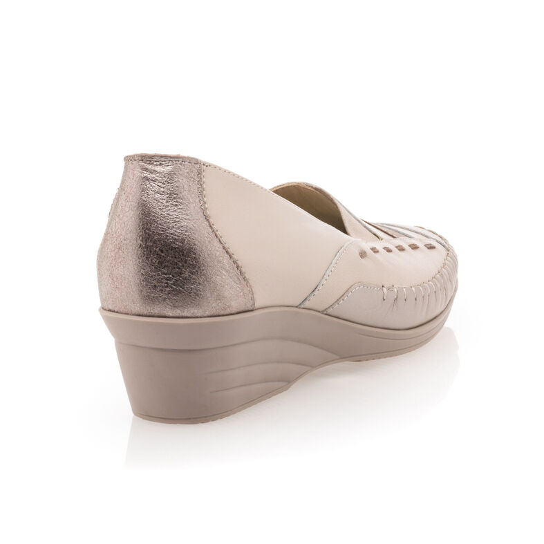 Sapatos femininos confortáveis bege
