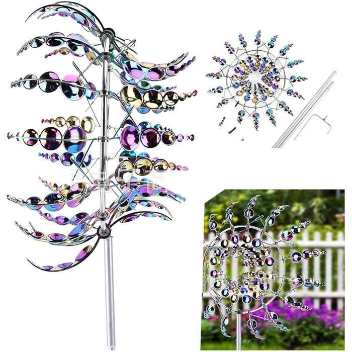 Mulino a vento da giardino per esterni, turbina eolica decorativa, per terrazze/prati/pati, accessorio da giardino.