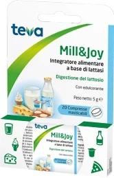 Les comprimés TEVA Mill&Joy 20 améliorent la digestion des aliments contenant du lactose