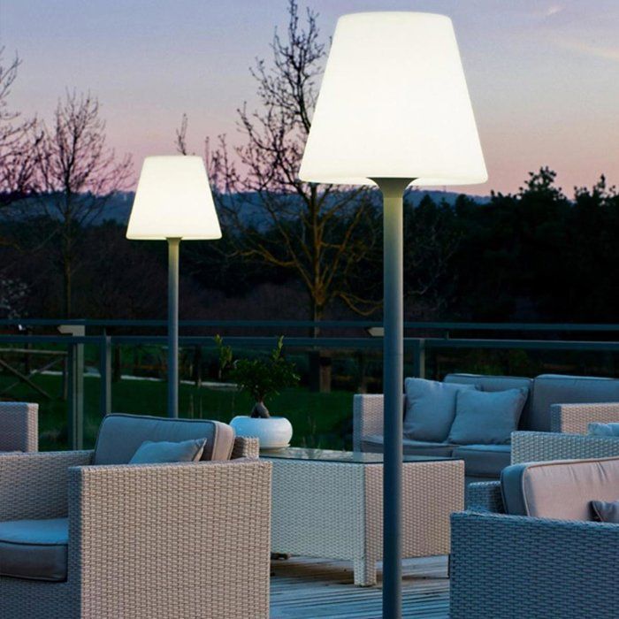 Lampadaire extérieur - LUMISKY - STANDY W180 - Filaire - LED culot E27 - H180 cm - Pied métal