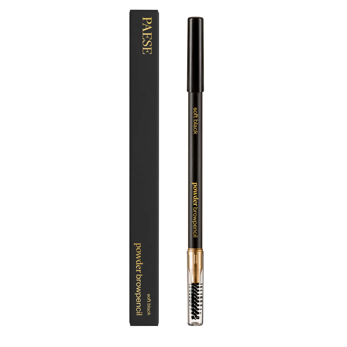 Paese Powder Browpencil Pudrowa kredka do brwi Soft Black