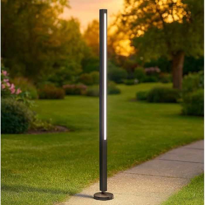 Luminária de chão - IDEAL LUX - JEDI H120 - Preta - LED 19W - IP65 para exterior