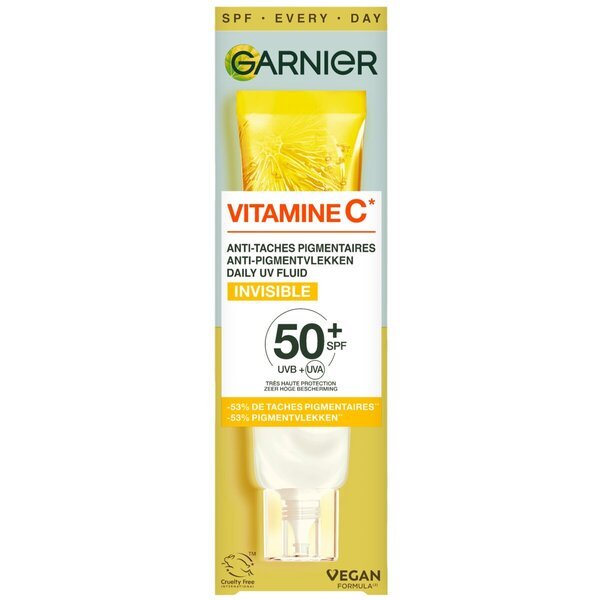Garnier Vitamin C SPF50+ Nevidljivi antipigmentacijski dnevni UV fluid<br>40ml