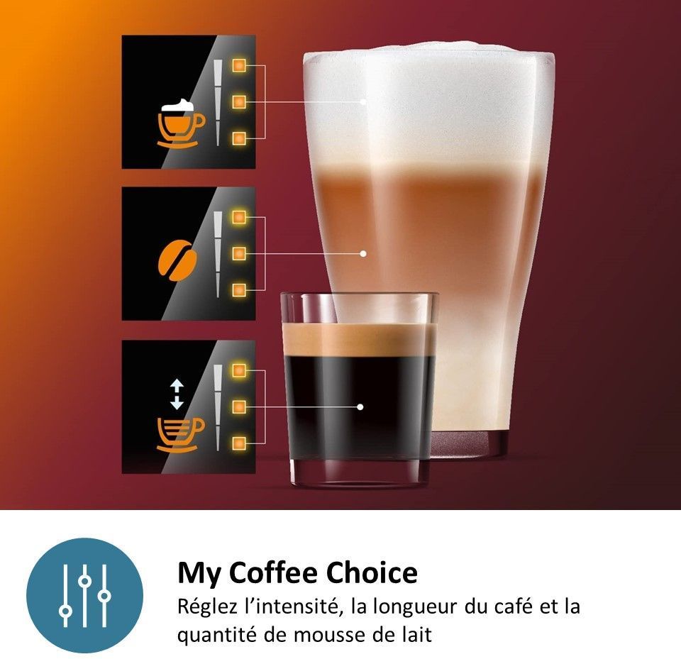 Cafetera espresso automática Philips EP5441/50 - Serie 5400 LatteGo - Depósito de agua de 1,8 L - 3 ajustes de temperatura - 12 ajustes de molinillo
