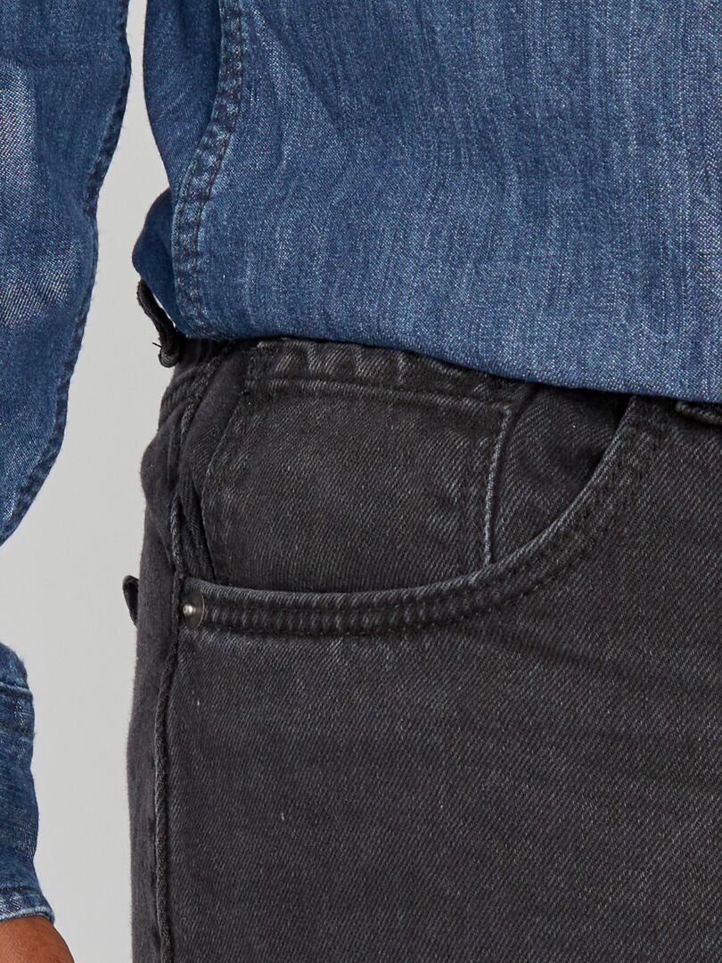 Calça jeans 100% algodão - CINZA