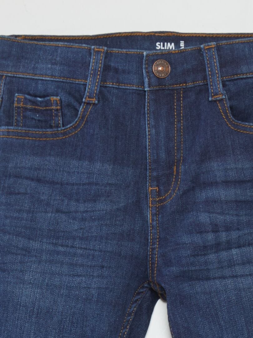 Calça jeans slim e resistente - AZUL