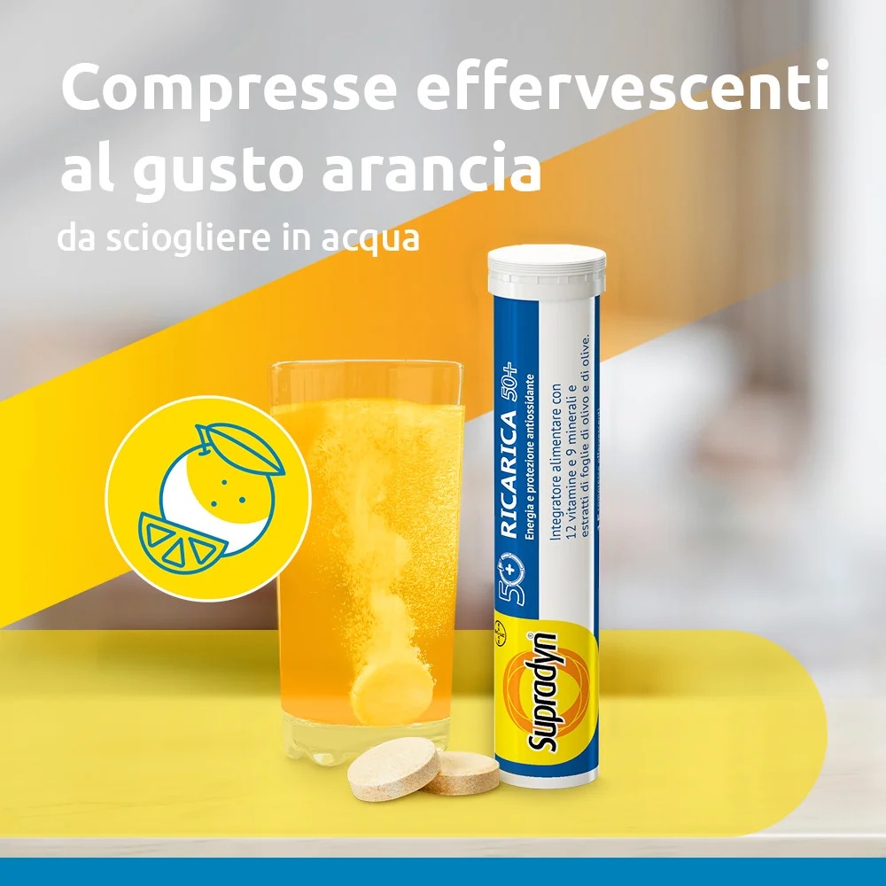 SUPRADYN Supradyn Recharge 50+ Suplemento alimentar 15 comprimidos Vitaminas e minerais