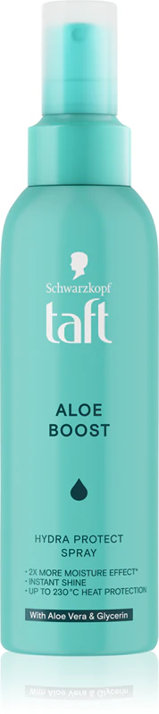 Schwarzkopf Taft Aloe Boost hydratační sprej na vlasy s tepelnou ochranou