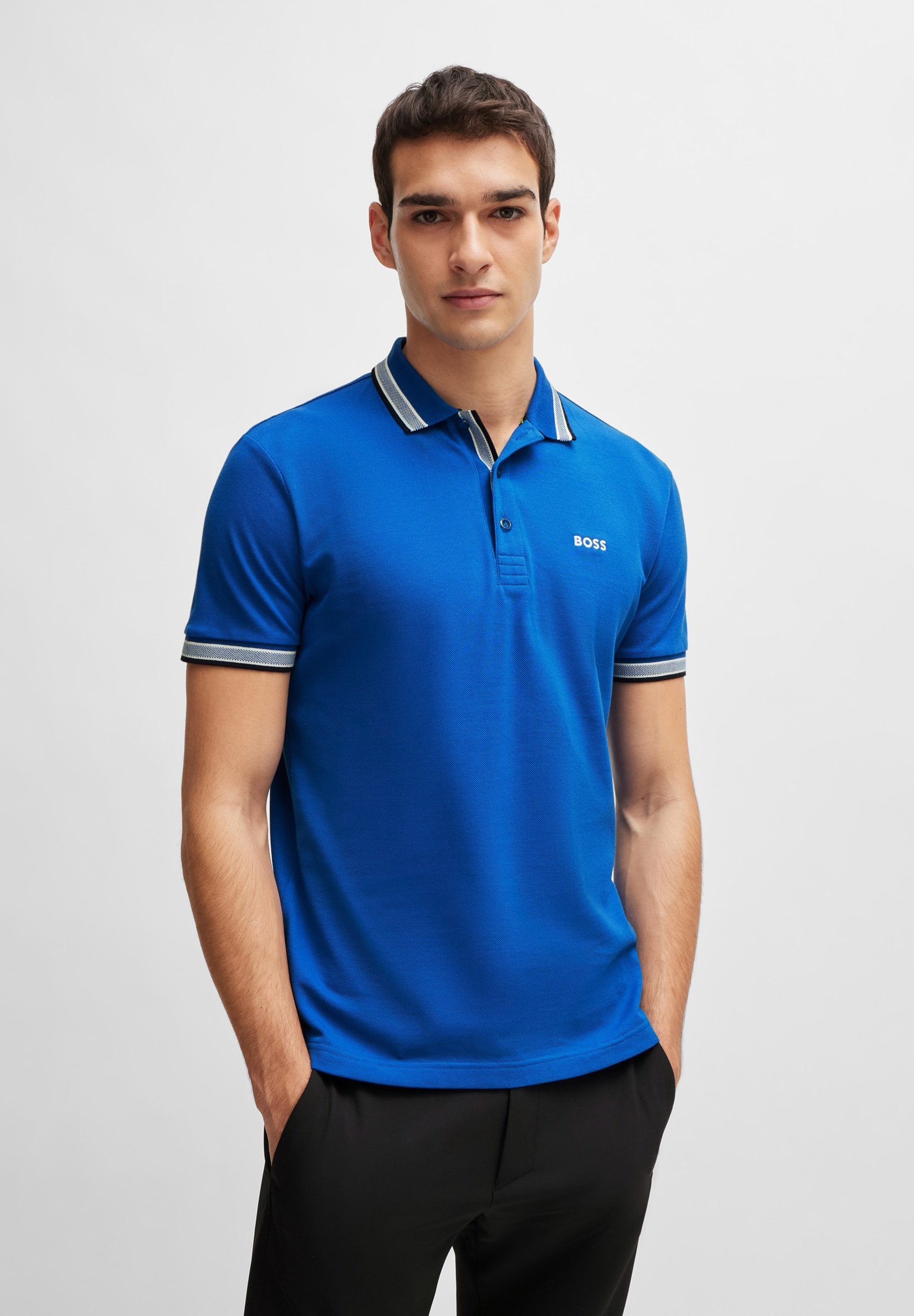 BOSS PADDY - Poloshirt - middelblauw