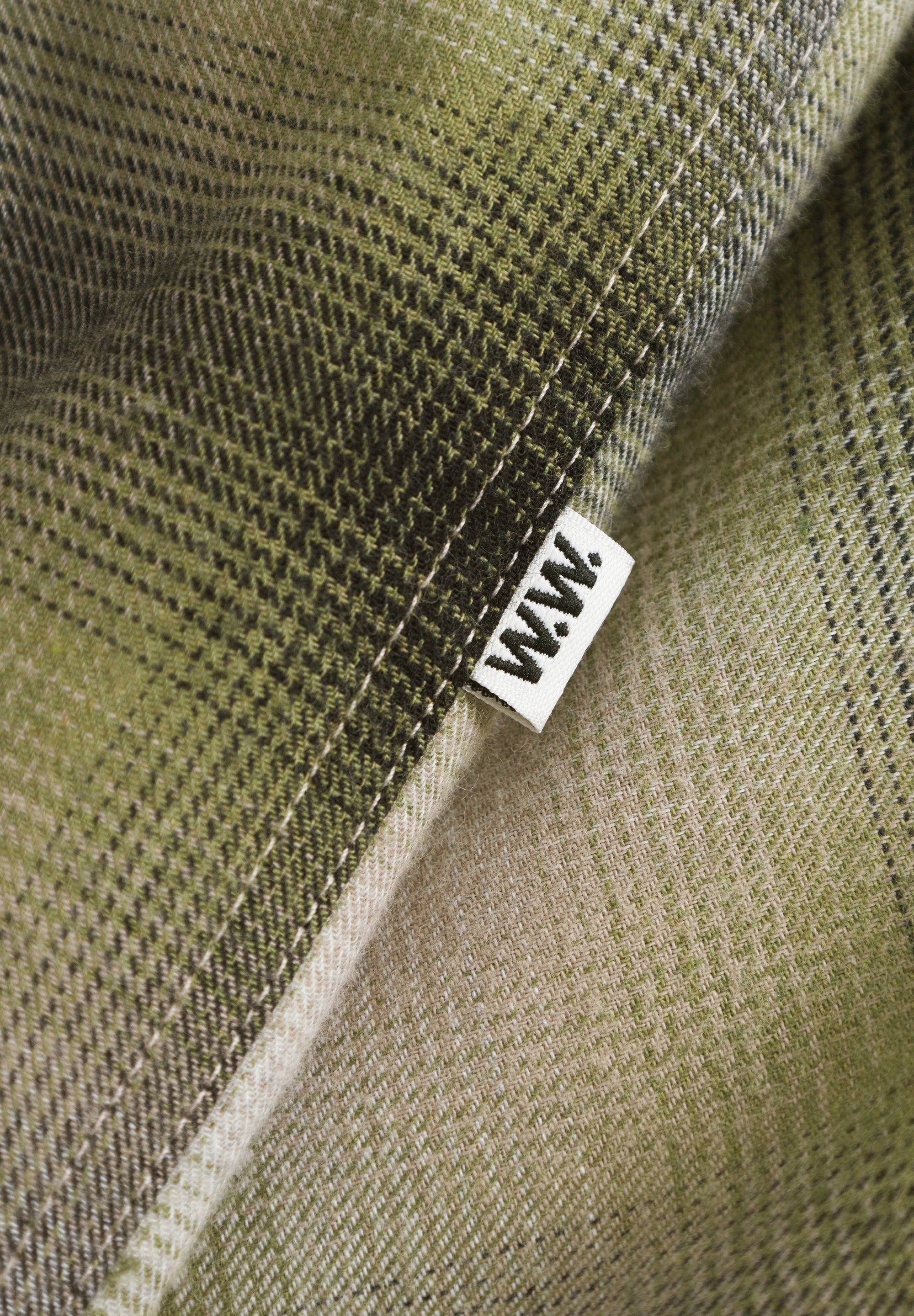 WOOD WOOD Shirt - diep korstmosruitje