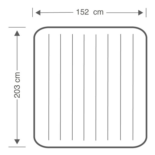  Matelas gonflable double Intex 152 x 203 x 25 cm