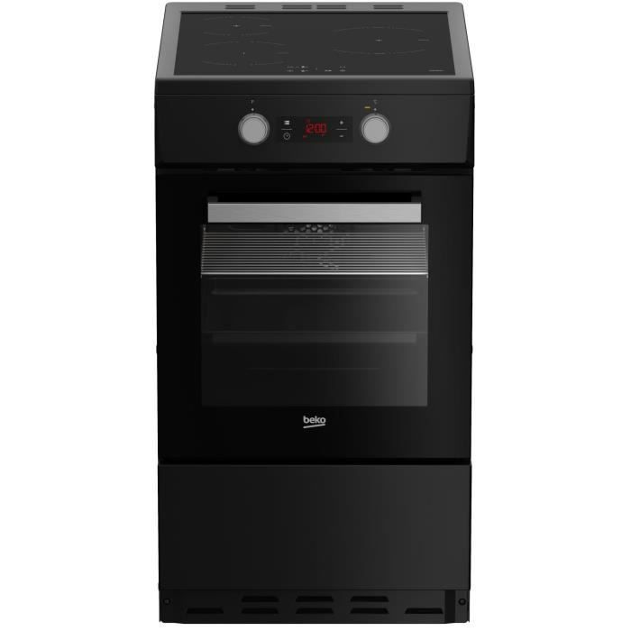 Fogão - BEKO - FSE58301BC - 50cm - 3 Bocas de Indução - Multifuncional - 6 Funções incluindo Cozimento com Ventilação - 60L - Limpeza Catalítica