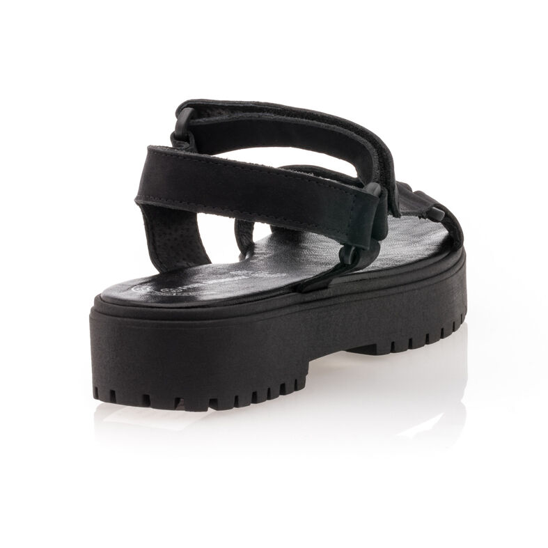 Sandalias negras para mujer / Zapatos de punta abierta