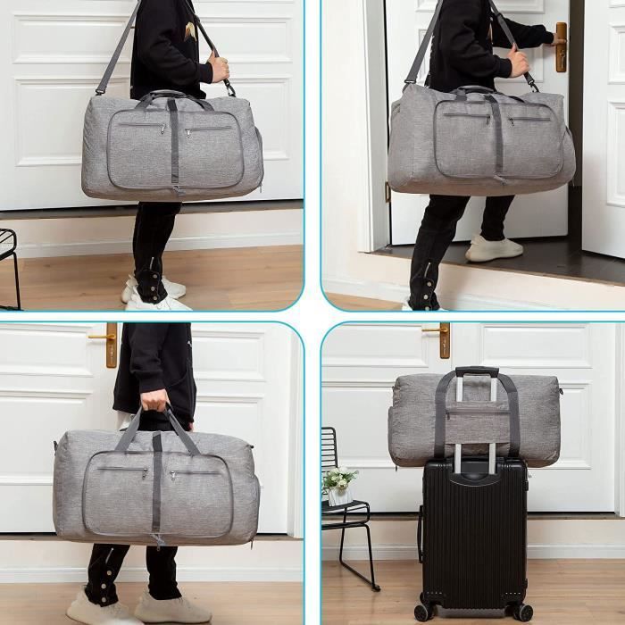 Bolsa de viaje plegable - FREOSEN - 115L - Impermeable - Compartimento para zapatos
