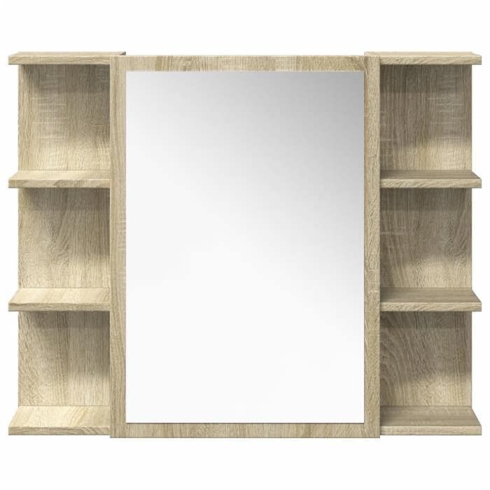 Badkamermeubelset - vidaXL - Sonoma eikenhout - 4-delig - 30,5x30x179 cm - Samengesteld hout