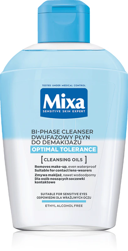 Dvojzložkový odličovač očí Mixa Optimal Tolerance