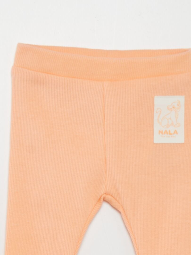 De Lion King T-shirt en legging set - WIT