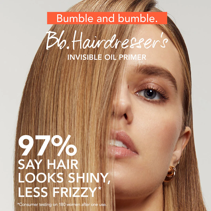 Neviditeľný olejový ochranný sprej proti teplu/UV žiareniu od Bumble and Bumble Hairdresser's pred stylingom pre bezchybne vyzerajúce vlasy